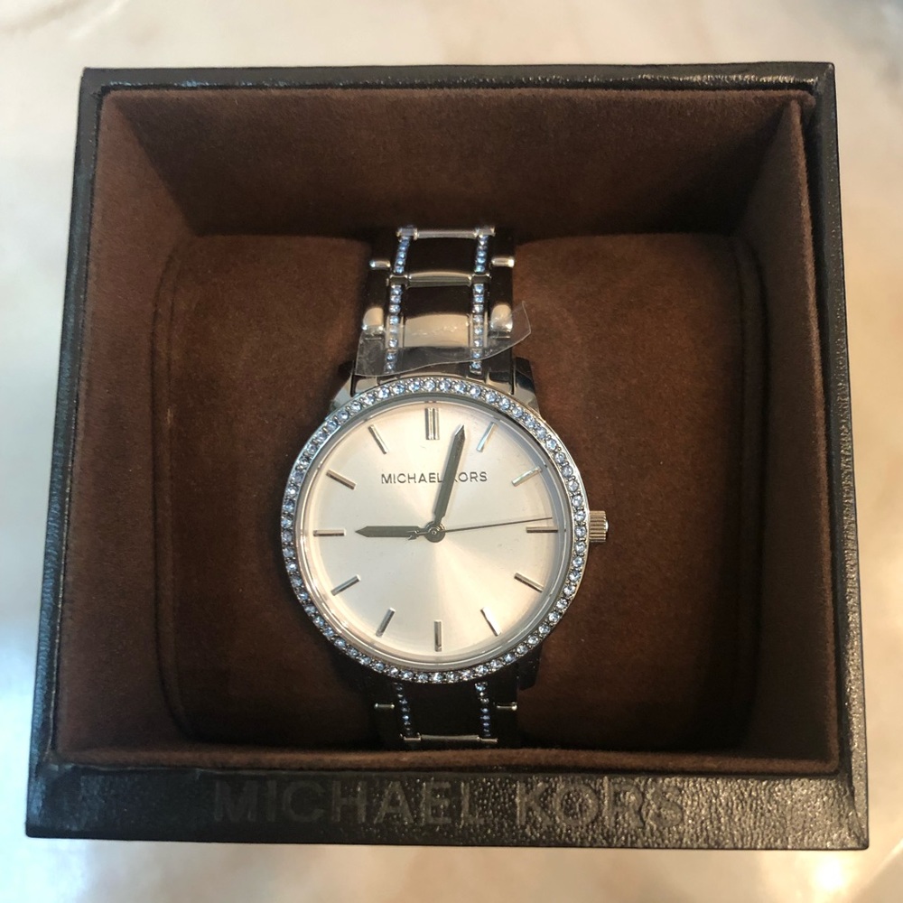 Michael Kors Silver Watch NWT